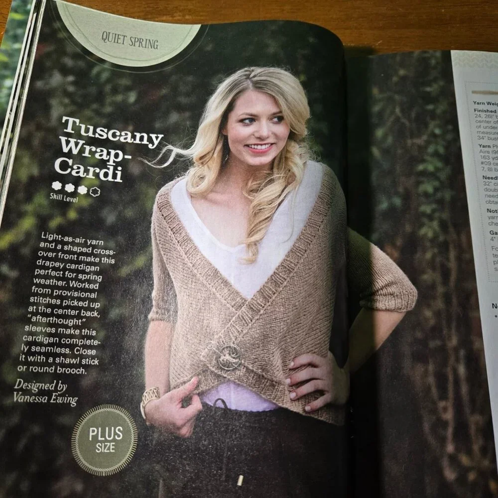 Love of Knitting magazine Spring 2017 - patterns for variegated yarn GOOD